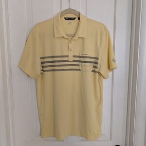 Travis Matthew Men's Polo Golf Shirt LARGE Logo Athleisure Casual‎ Short Sleeve